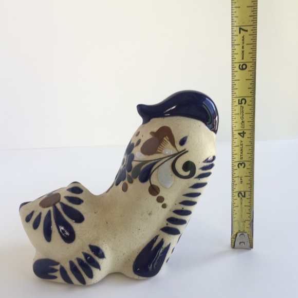 Tonala Pottery Folkart Kitschy Stretching Amused made in Mexico Cat - Picture 7 of 7